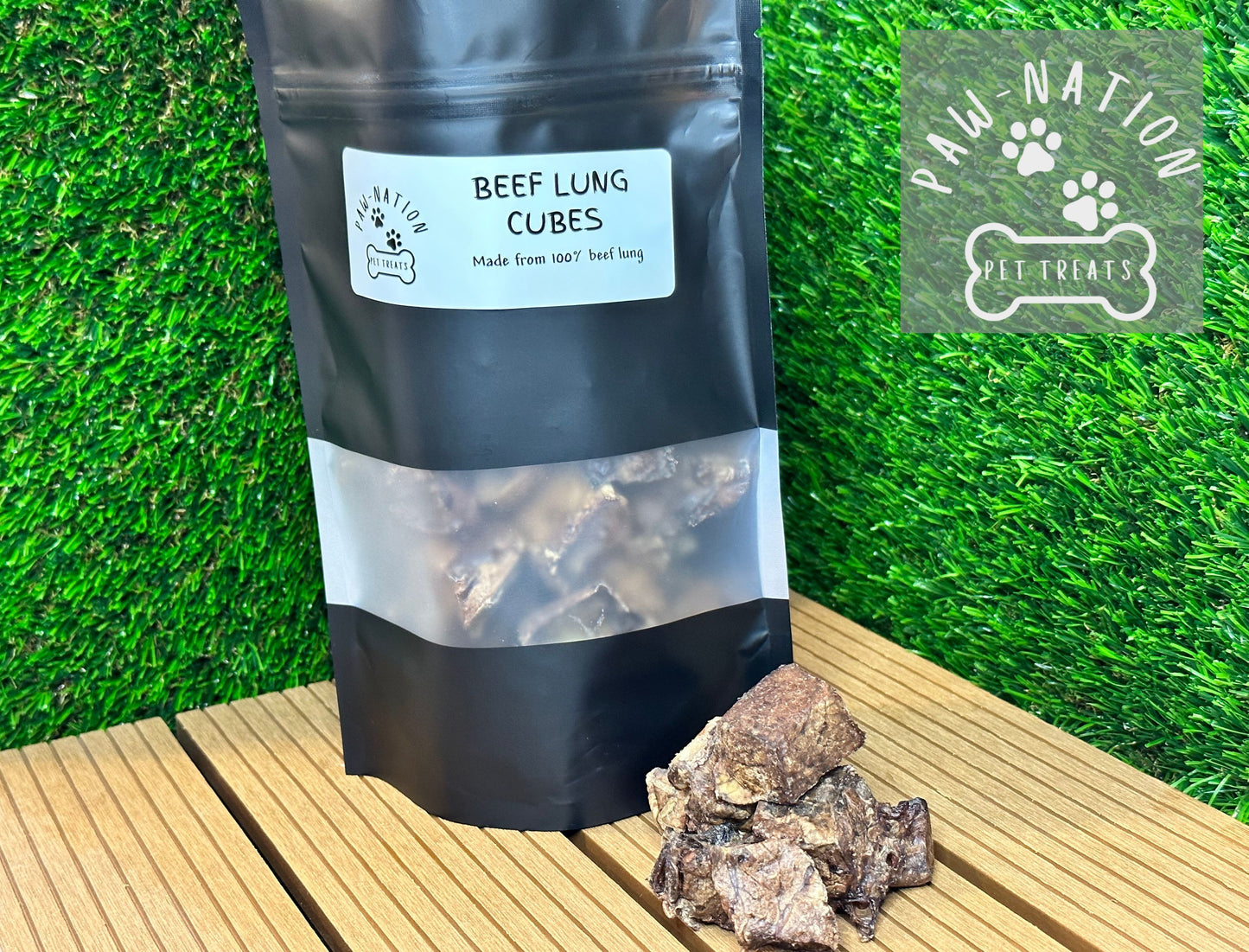 Beef Lung Cubes - 250G